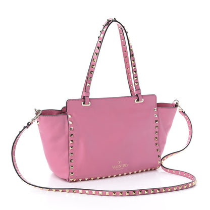 Valentino Garavani Vitello Small Rockstud Tote Ninphea 3 of 8