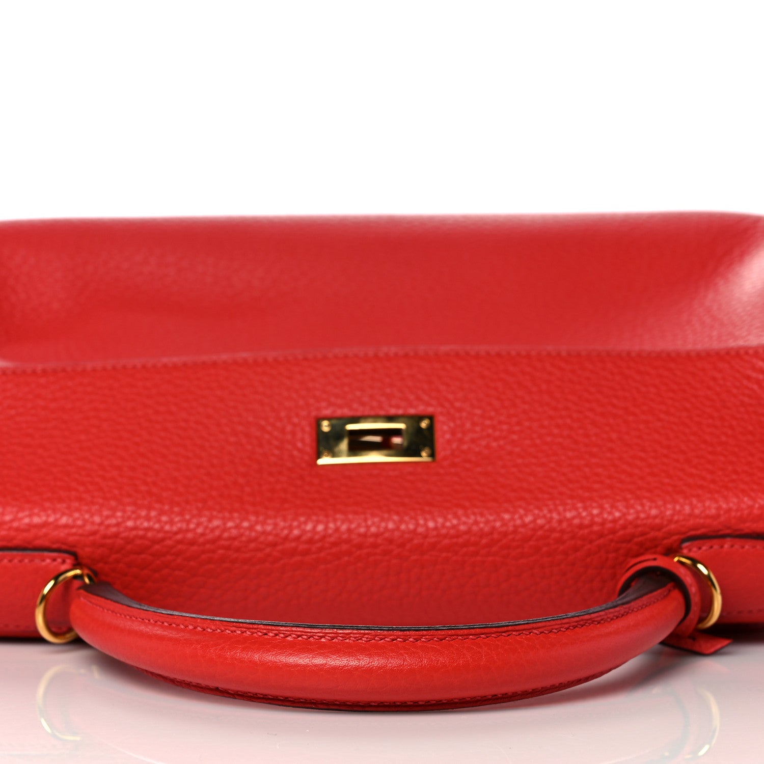 Hermes Taurillon Clemence Kelly Retourne 32 Rouge Casaque 13 of 39