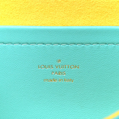 Louis Vuitton Lambskin Embossed Monogram Vuittamins Pochette Coussin Menthe Jaune 6 of 9