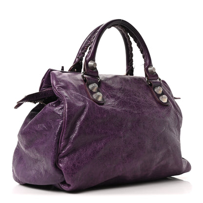 Balenciaga Agneau Giant 21 Silver Hardware Mid Day Raisin 4 of 12