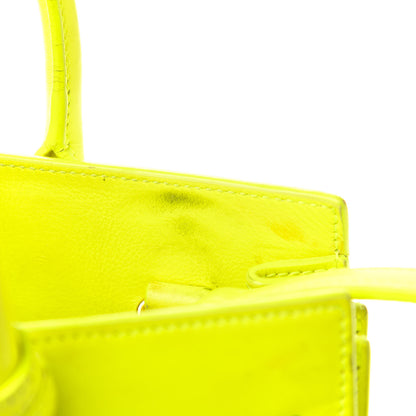Saint Laurent Calfskin Nano Sac De Jour Neon Yellow 9 of 12