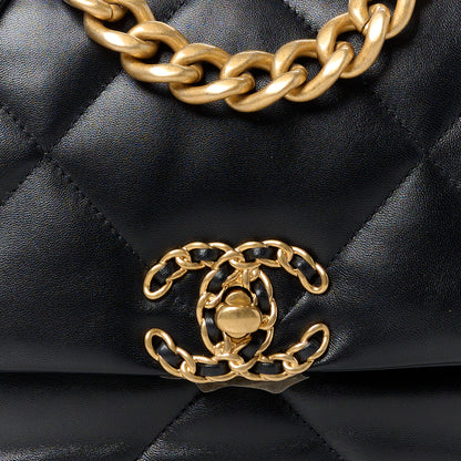 Chanel Lambskin Quilted Medium Chanel 19 Flap Black 8 of 11
