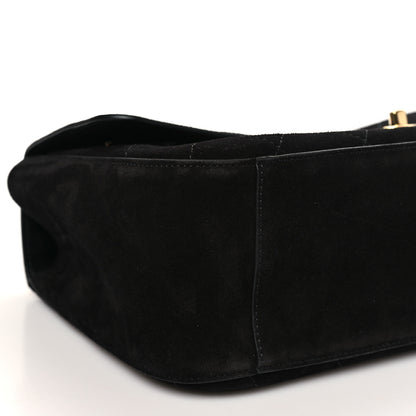 Chanel Suede Calfskin Small Souplissimo Maxi Flap Black 8 of 10