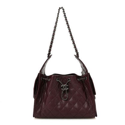 Chanel Caviar Quilted Small Chanel 25 Handbag Dark Burgundy 1 of 11