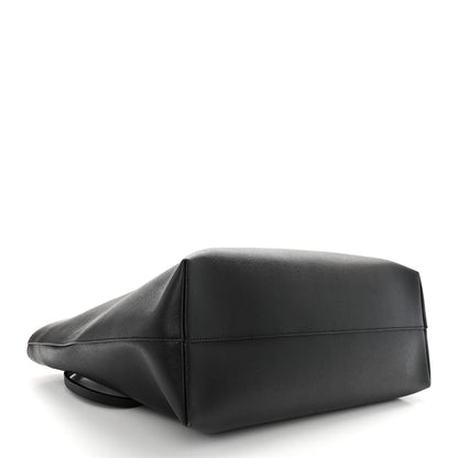 Fendi Vitello Elite Cuoio Monster Buggies Medium Roll Tote Black Multicolor Blue Cobalto 4 of 10