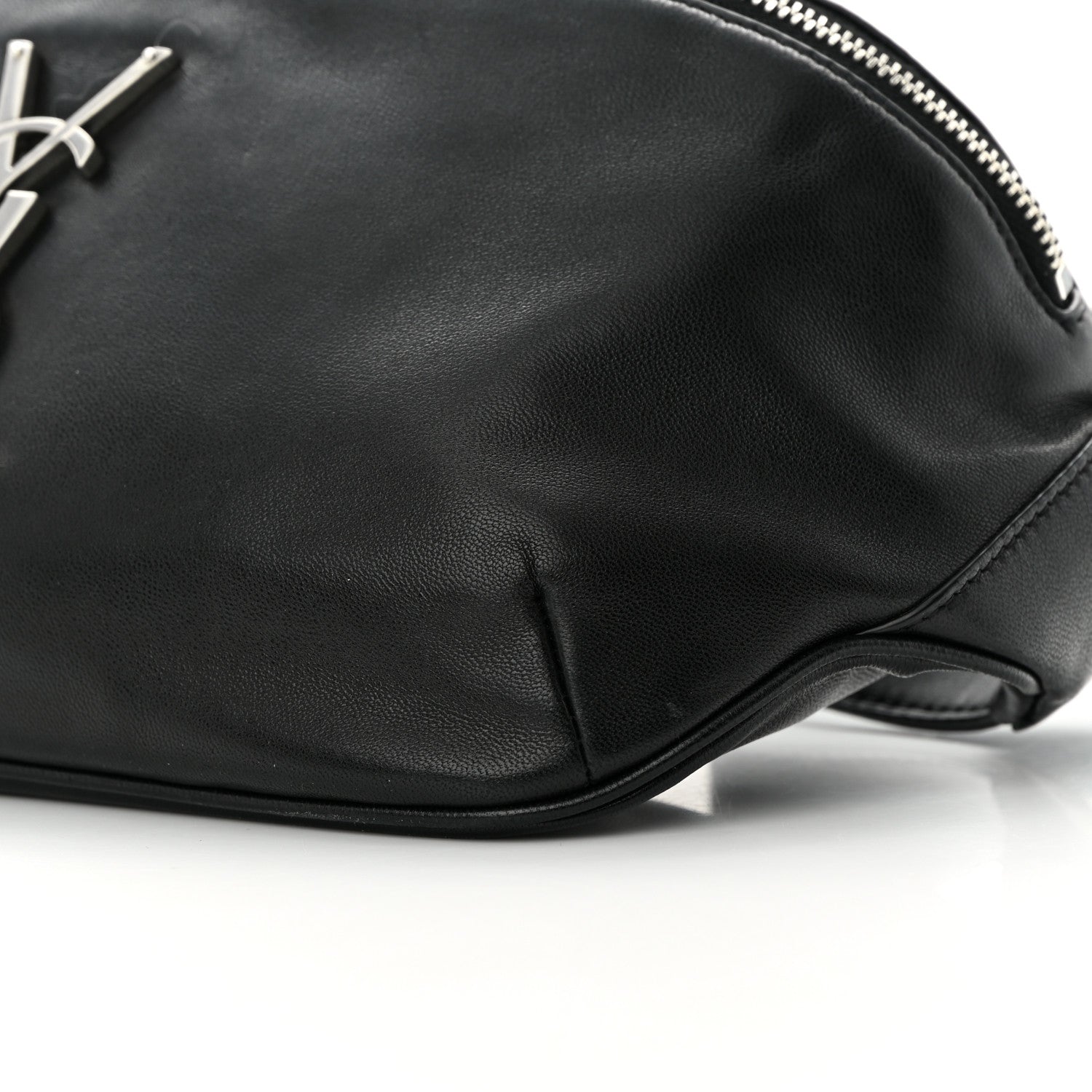 Saint Laurent Calfskin Monogram Belt Bag Black 10 of 14