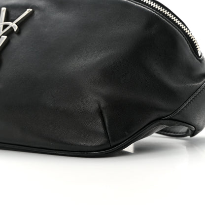 Saint Laurent Calfskin Monogram Belt Bag Black 10 of 14