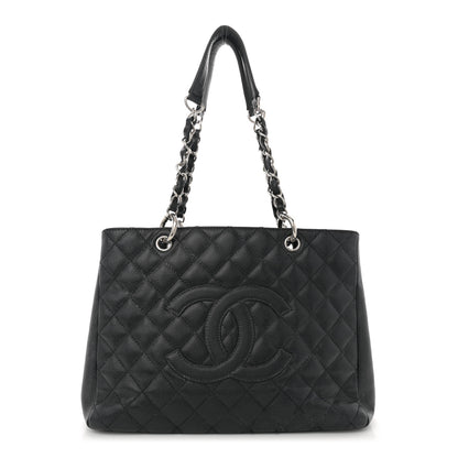 Chanel Caviar Quilted Grand Shopping Tote GST Black 1 of 14