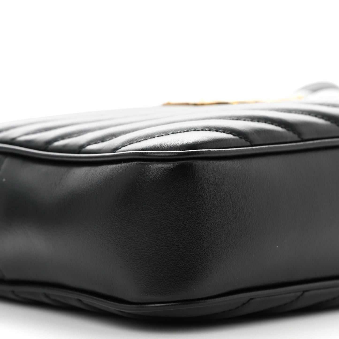 Calfskin Matelasse Monogram Lou Camera Bag Black