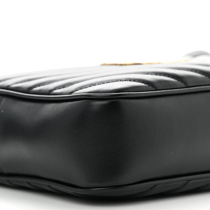 Saint Laurent Calfskin Matelasse Monogram Lou Camera Bag Black 9 of 11