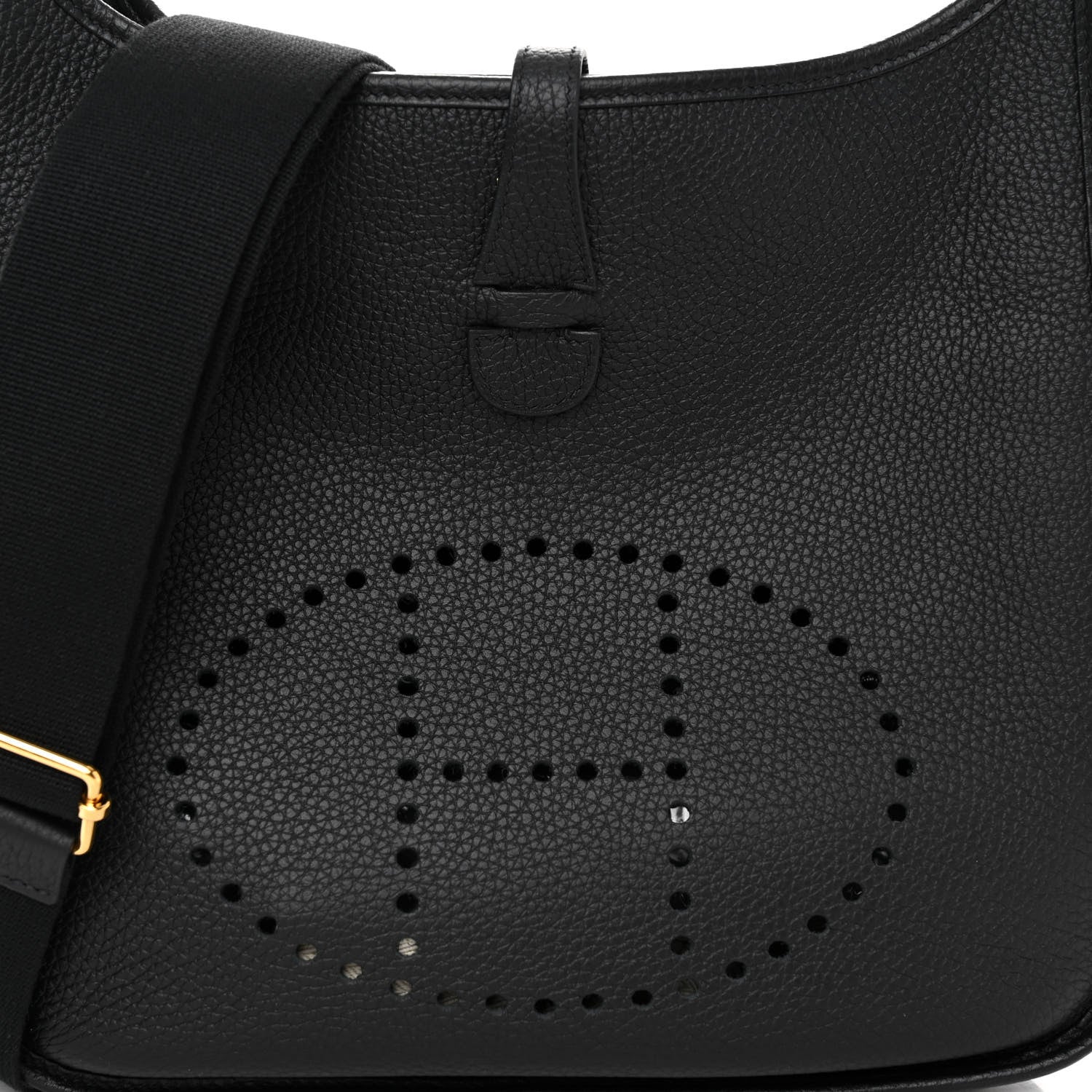 Hermes Taurillon Clemence Evelyne III PM Black 8 of 10