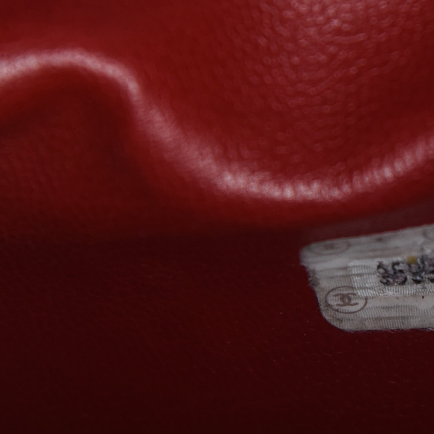 Chanel Caviar CC Drawstring Shoulder Bag Red 9 of 13