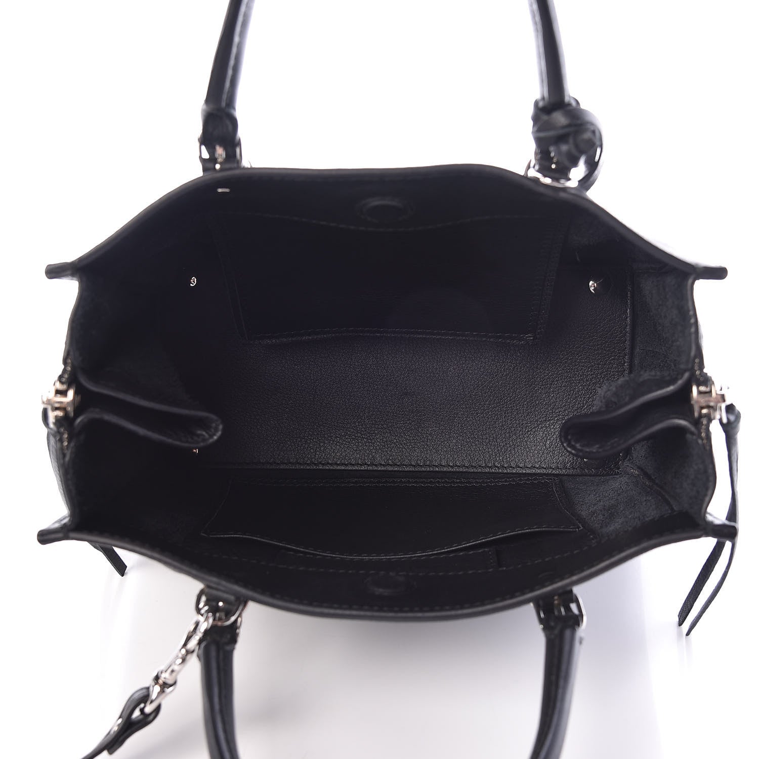Balenciaga Grained Calfskin Papier Mini A4 Zip Around Tote Black 5 of 10