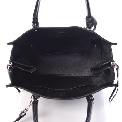 Balenciaga Grained Calfskin Papier Mini A4 Zip Around Tote Black 5 of 10