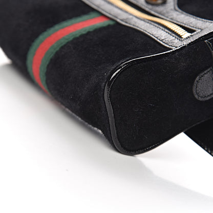 Gucci Suede Small Ophidia Belt Bag 85 34 Black 10 of 13
