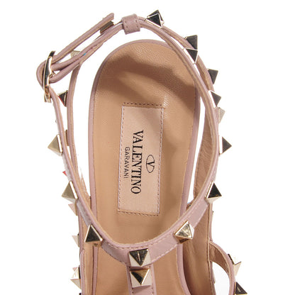 Valentino Garavani Patent Nappa Rockstud Ankle Strap 100mm Pumps 37.5 Parrot Poudre 7 of 7