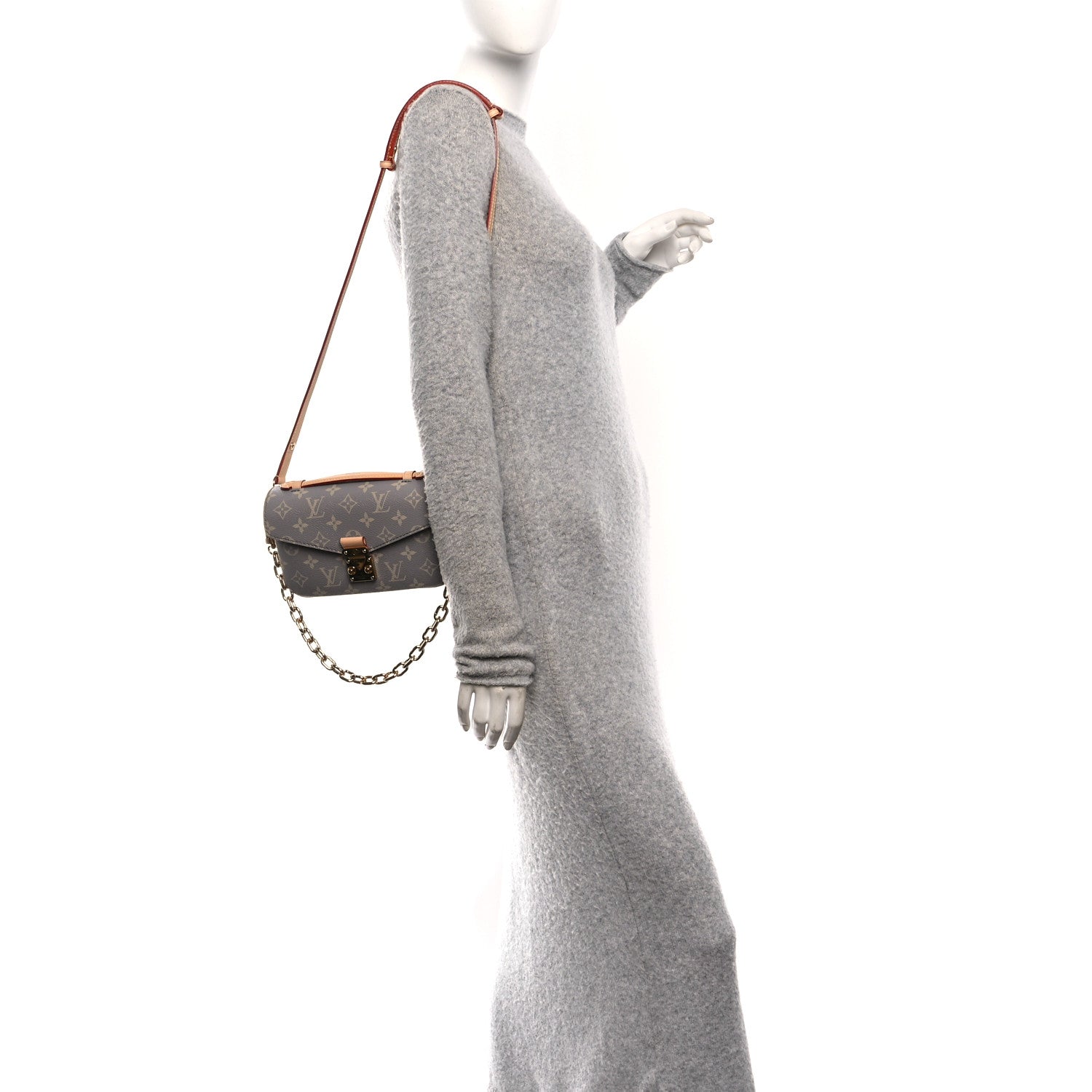 Louis Vuitton Monogram Pochette Metis East West Trianon Gray 2 of 12