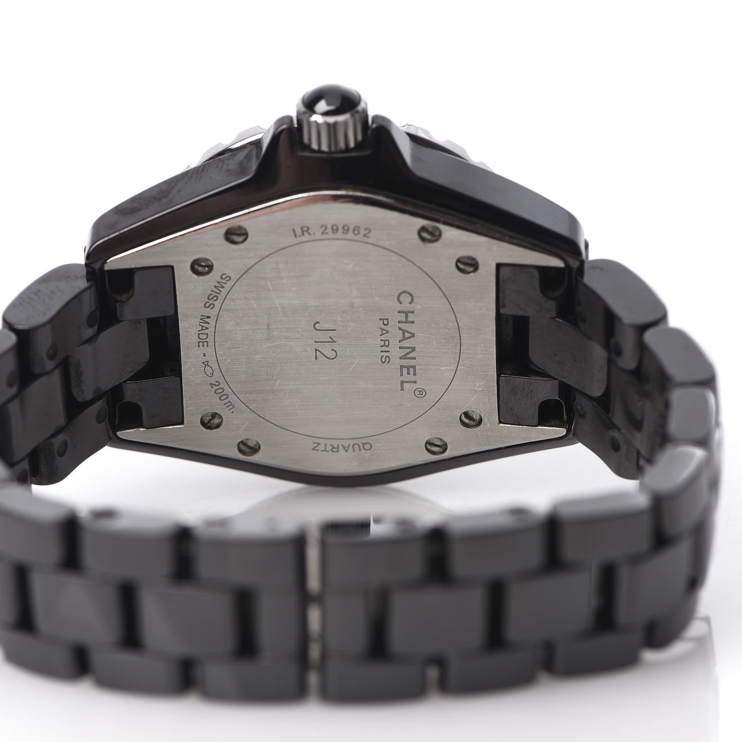 Chanel Stainless Steel Ceramic 33mm J12 Quartz Watch Black 5 of 6