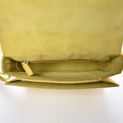 Saint Laurent Calfskin Classic Y Satchel Yellow 5 of 11