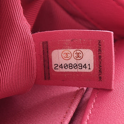 Chanel Calfskin Quilted Small Boy Flap Fuchsia 7 of 9