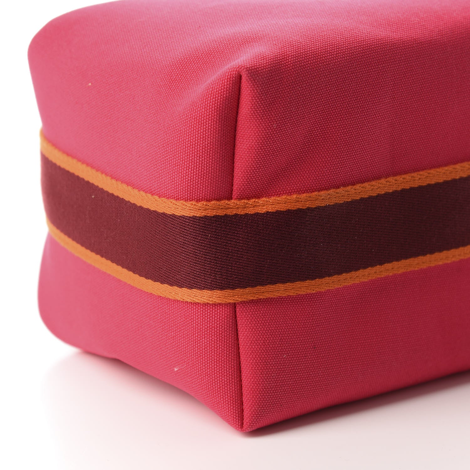 Hermes Canvas Large Bride-A-Brac Pouch Hibiscus 6 of 9