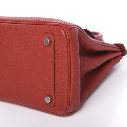 Hermes Togo Birkin 25 Rouge Garance 37 of 37