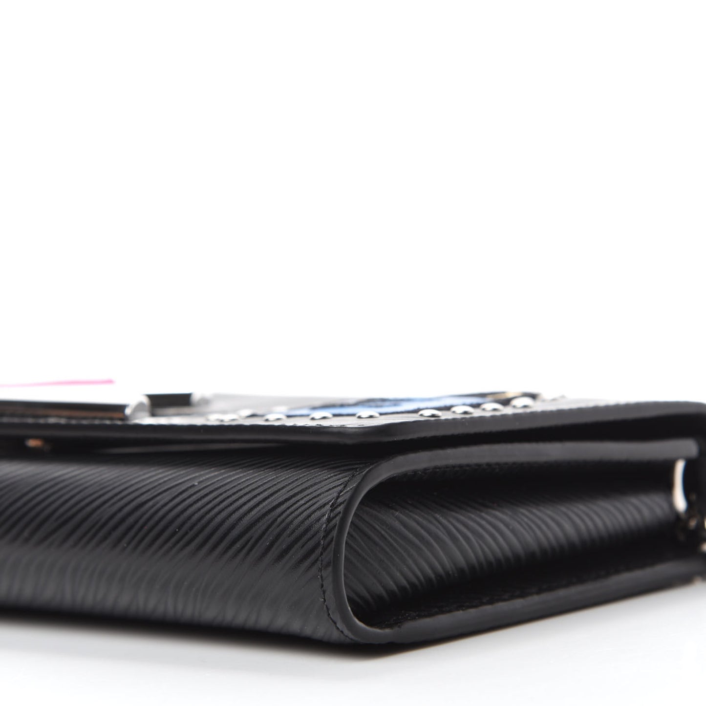 Epi LV Stories Twist Chain Wallet Black