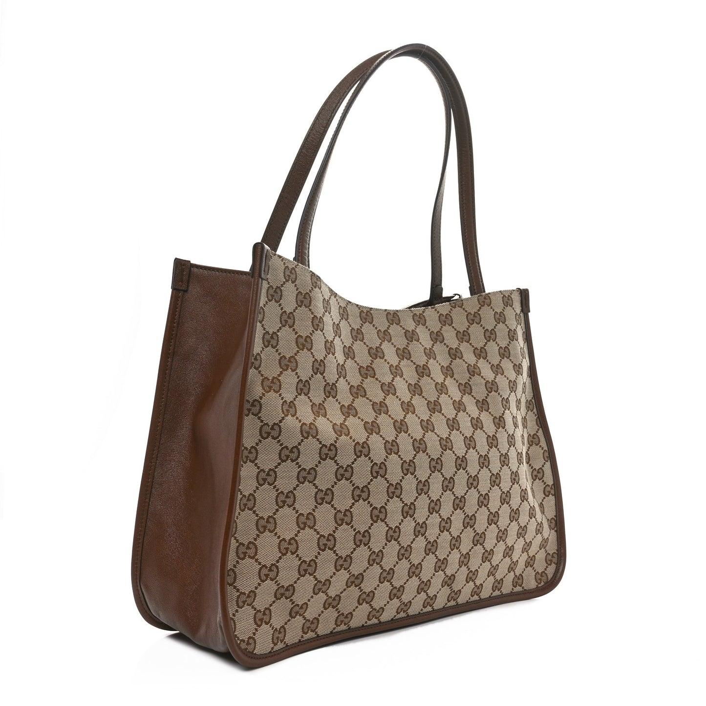 Monogram New Sakai Calfskin Lux Horsebit 1955 Tote Bag Beige Ebony Brown Sugar
