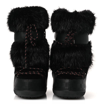 Louis Vuitton Damier Infini Fur Mens Snowstorm Boot 9 Black 3 of 9