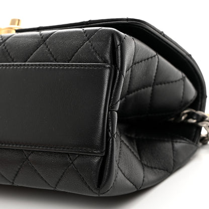 Chanel Lambskin Quilted La Parisienne Top Handle Flap Black 10 of 10