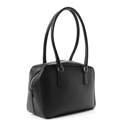Prada Saffiano Vitello Bauletto Black 3 of 10