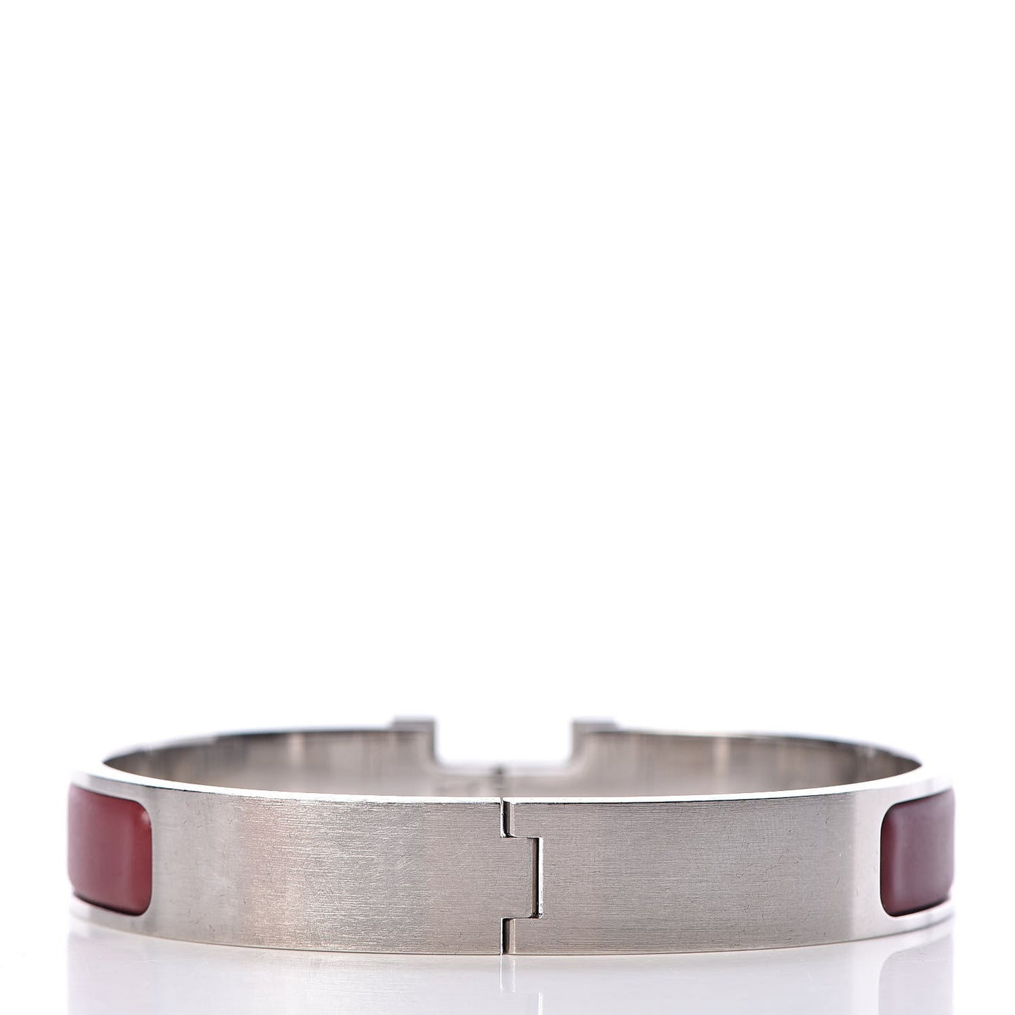 Matte Enamel Narrow Clic Clac HH Bracelet T5 New Rouge H