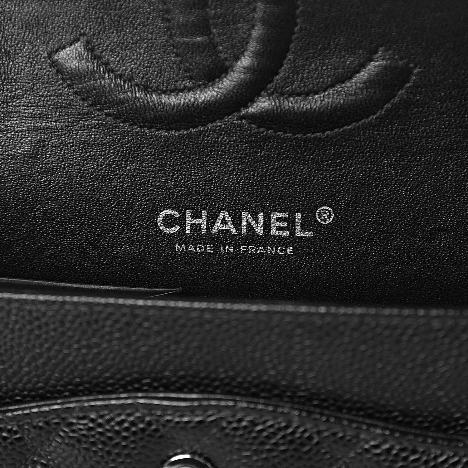 Chanel Caviar Quilted Medium Double Flap Black 6 of 16