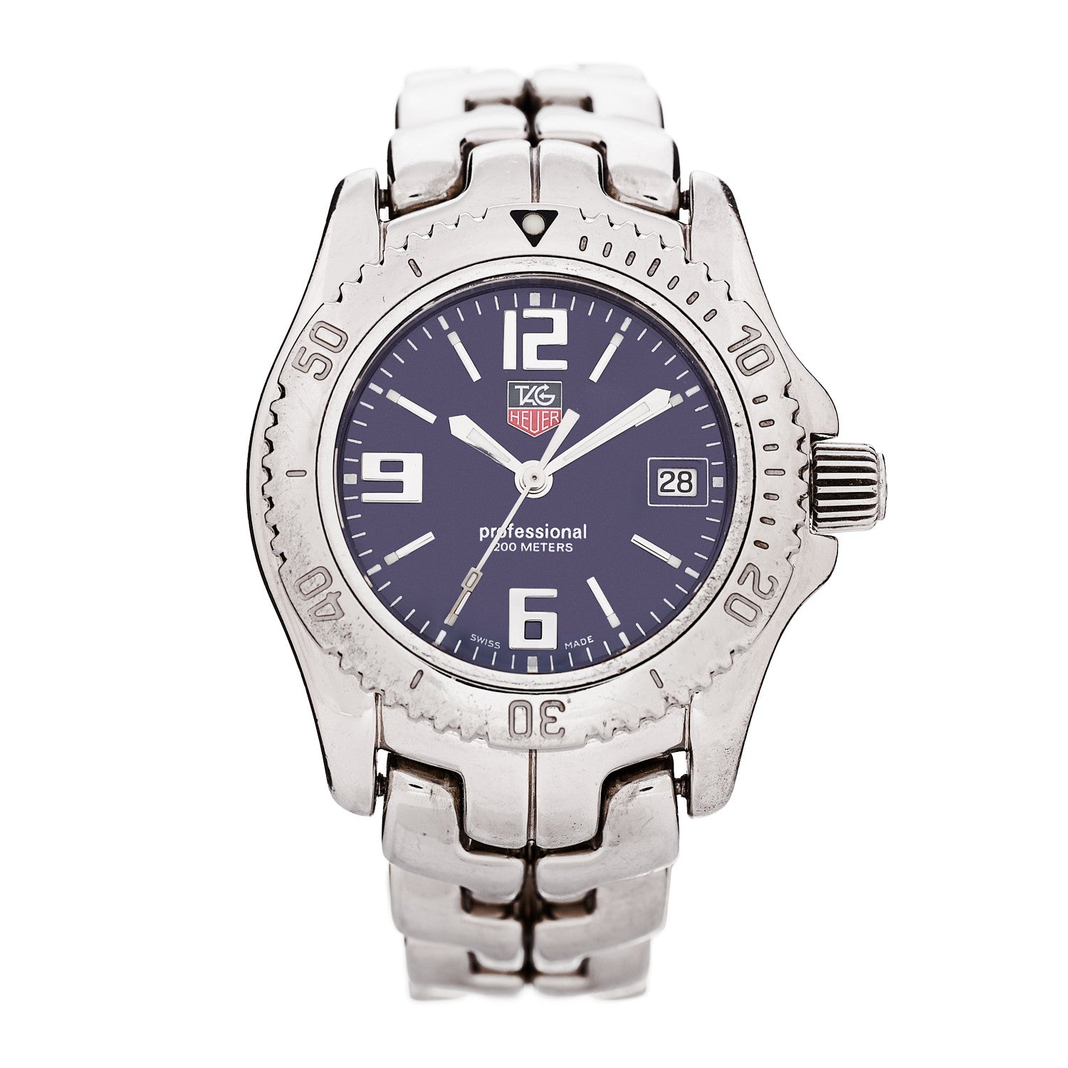 Tag Heuer Stainless Steel 30mm Link Quartz Watch Blue WT1315 1 of 4