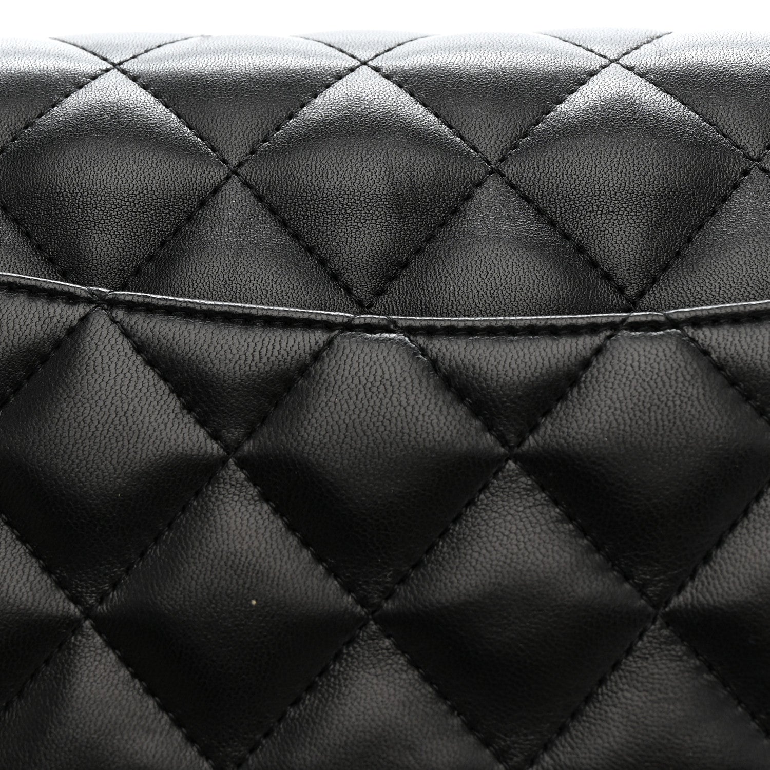 Chanel Lambskin Quilted Jumbo Double Flap Black 13 of 14