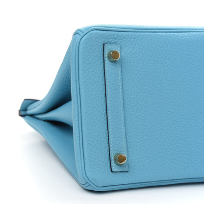 Hermes Togo Birkin 30 Blue Du Nord 9 of 10