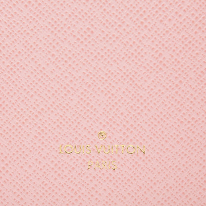 Louis Vuitton Damier Azur Victorine Wallet Rose Ballerine 5 of 6