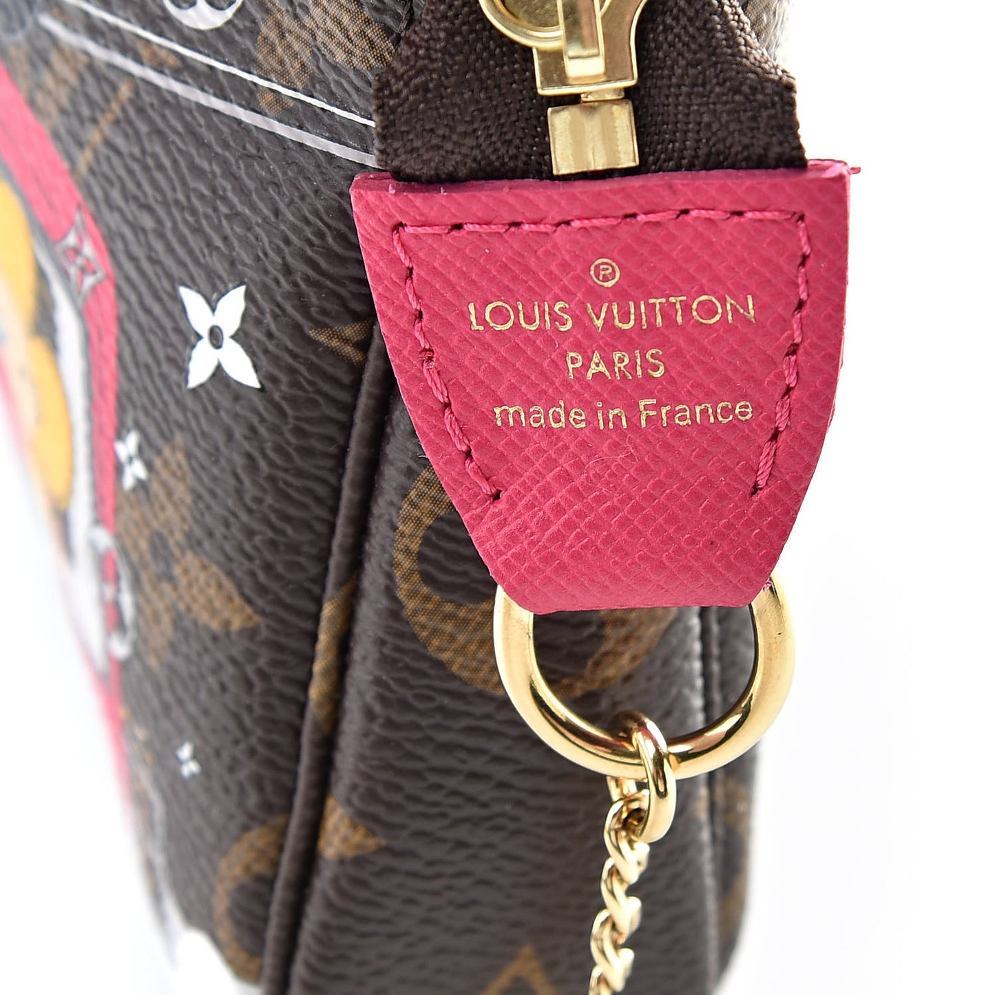Monogram 2019 Christmas Animation Mini Courchevel Pochette Accessories Fuchsia