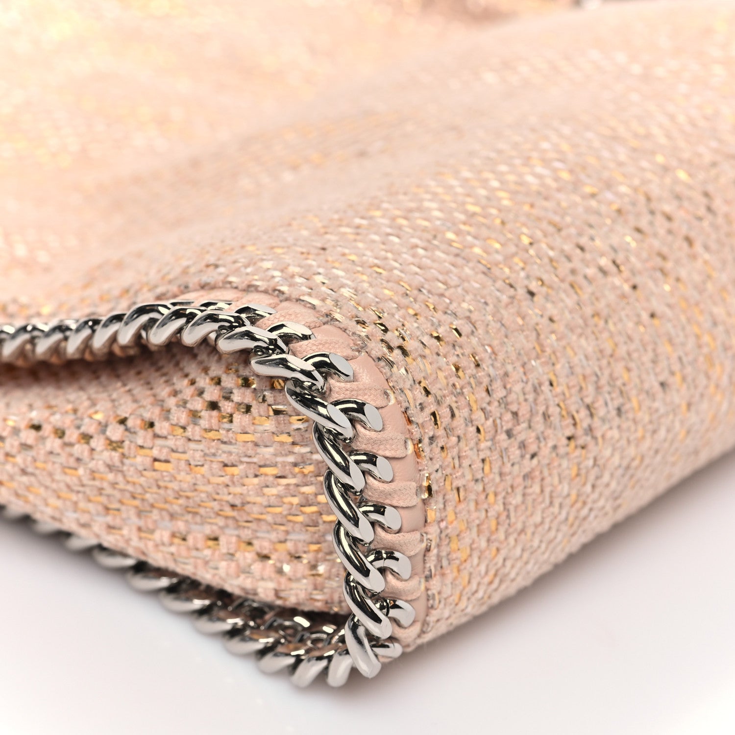 未使用品　Stella McCartney FALABELLA　ミニ　ラフィア Stella McCartney Metallic Woven Raffia Mini Falabella Fold Over