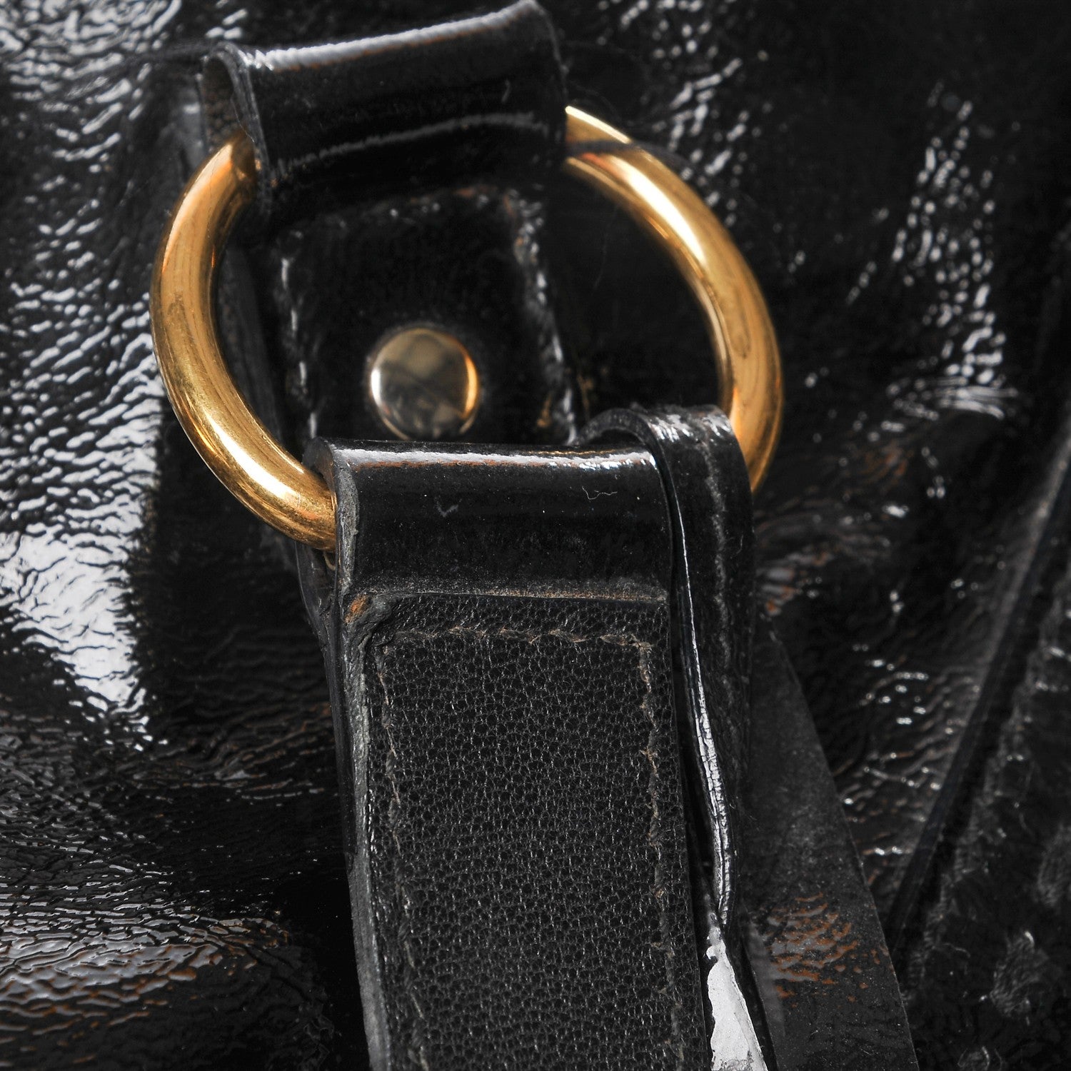 Saint Laurent Patent Calfskin Oversized Muse Black 11 of 12