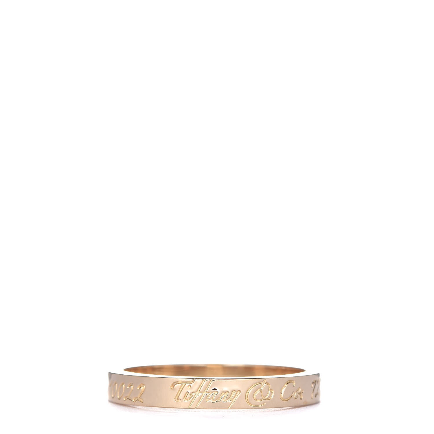 Tiffany 18K Yellow Gold Notes Ring 53 6.25 3 of 6