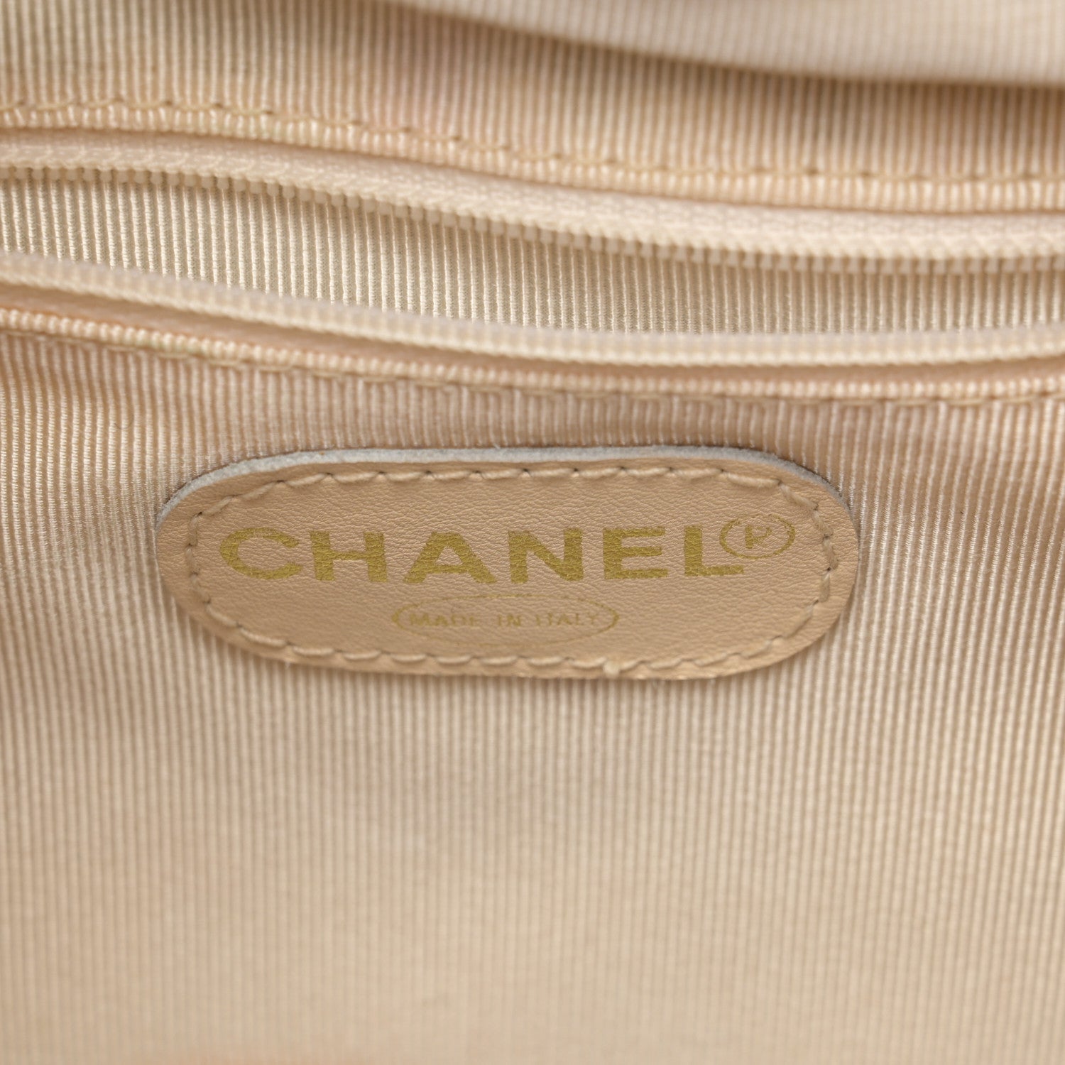 Chanel Caviar Quilted Drawstring Backpack Yellow 6 of 15