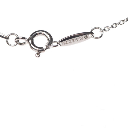 Tiffany Sterling Silver Diamond .10ct Elsa Peretti Diamonds by the Yard Pendant Necklace 5 of 9
