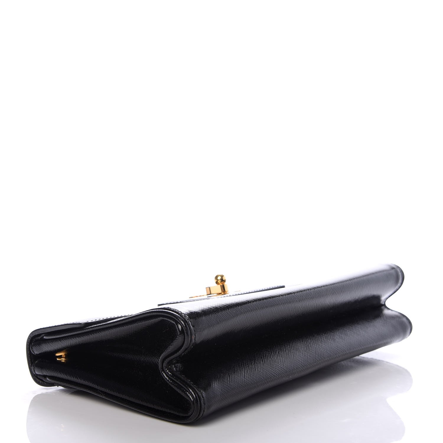 Prada Vernice Saffiano Clutch Black 4 of 7