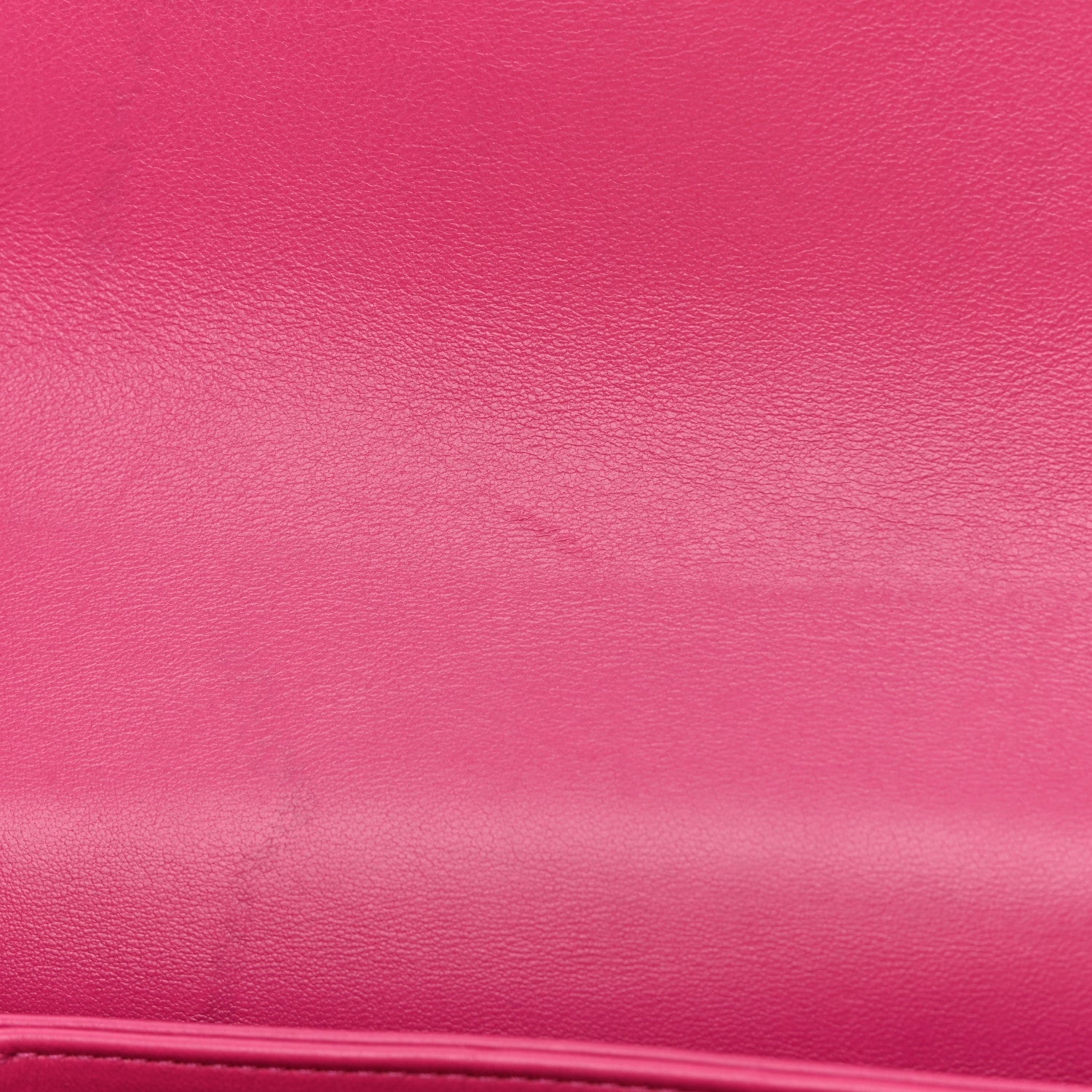 Chanel Lambskin Quilted Small Chain Top Handle Flap Fuchsia 13 of 16