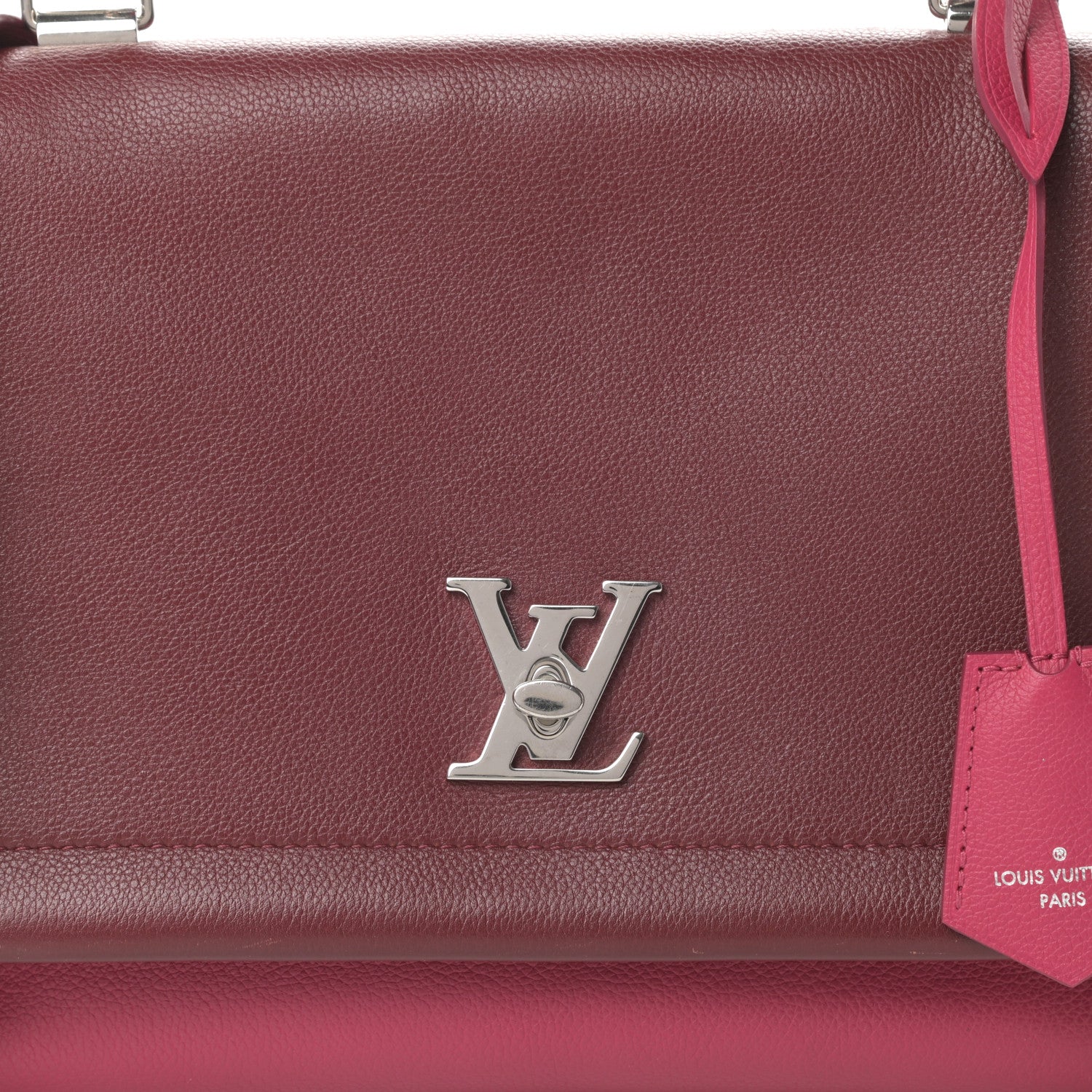Louis Vuitton Calfskin Lockme II Top Handle Grenat Dahlia 13 of 14