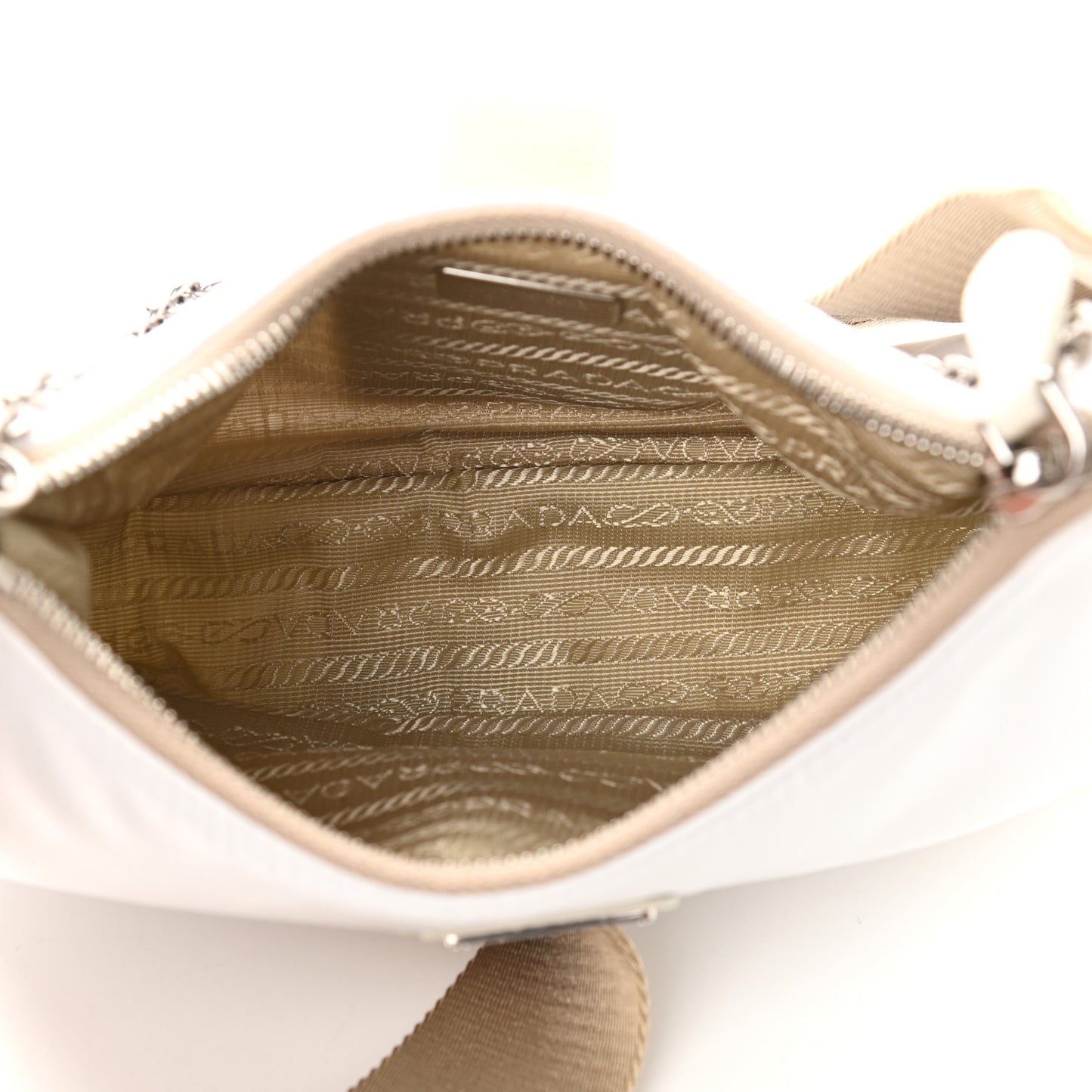 Saffiano Re-Edition 2005 Shoulder Bag White
