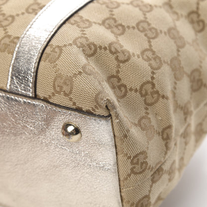 Gucci Monogram Medium Abbey Tote Metallic 11 of 18