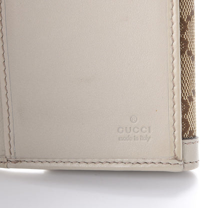 Gucci Monogram Margaux Calfskin Sukey Continental Organizer Wallet Beige Ebony Mystic White 3 of 14