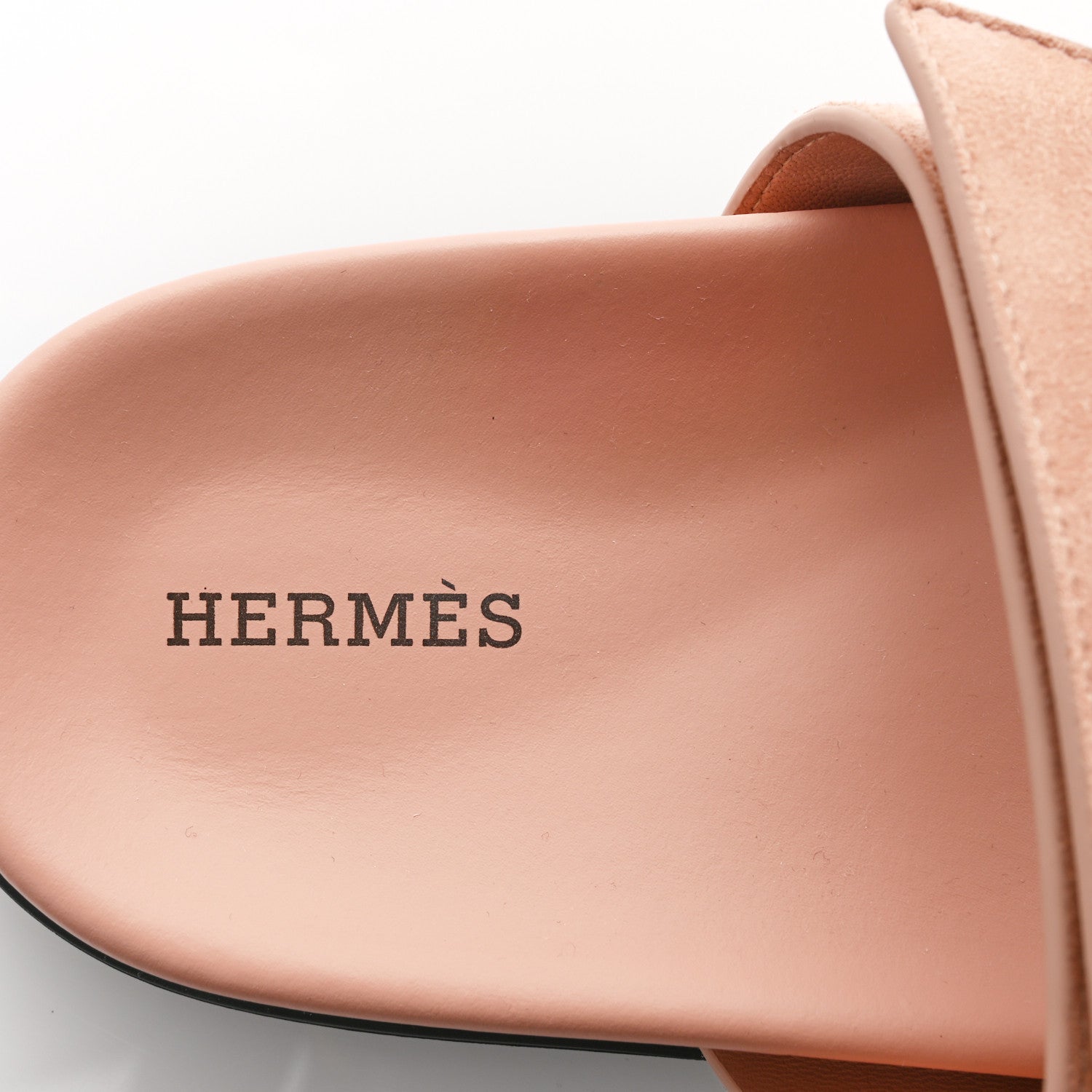 Hermes Suede Goatskin Womens Chypre Sandals 39 Nude 6 of 9